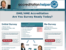 Tablet Screenshot of info.accreditationhelper.com